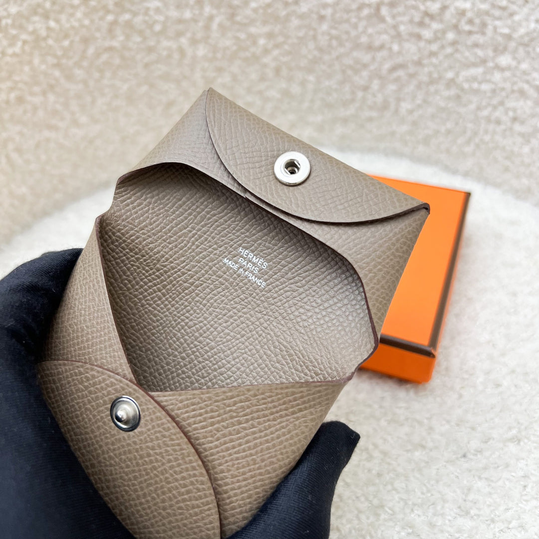 Hermès Bastia Coin Purse in Etoupe Epsom Leather and PHW – Brands