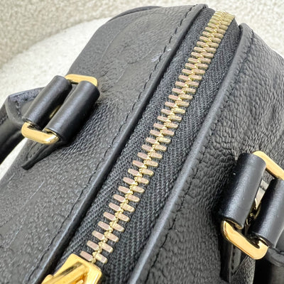 LV Speedy Bandouliere 20 in Black Giant Monogram Empreinte Leather and GHW