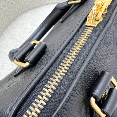 LV Speedy Bandouliere 20 in Black Giant Monogram Empreinte Leather and GHW