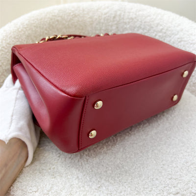 Chanel Medium Business Affinity Flap in Red Caviar and GHW