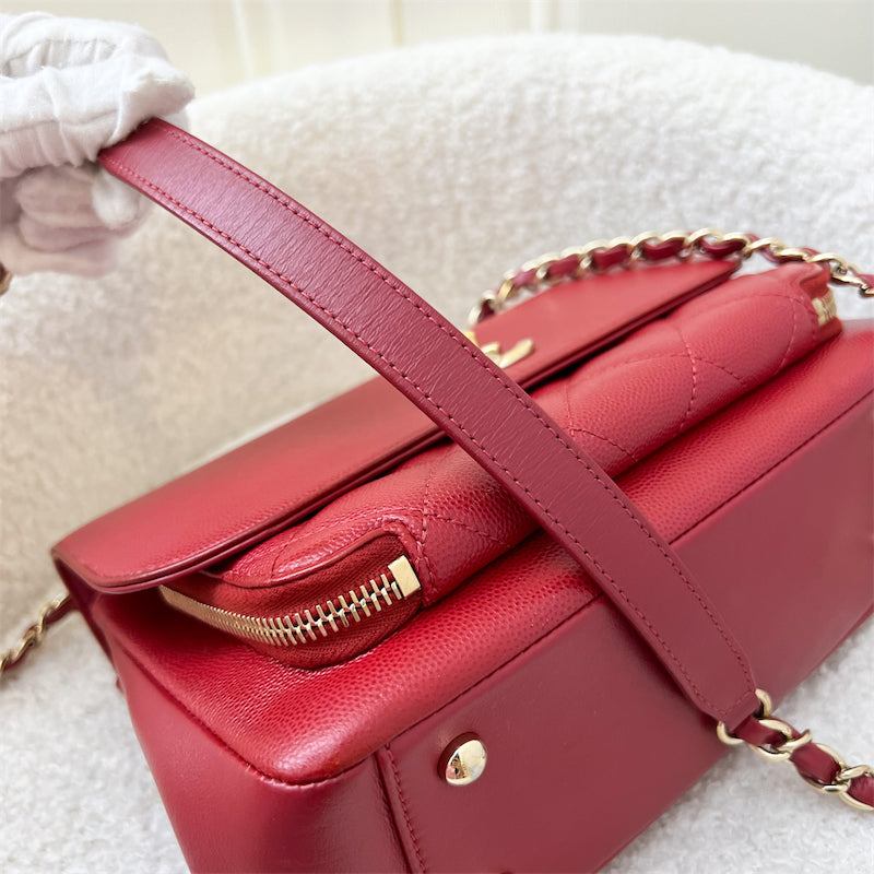 Chanel Medium Business Affinity Flap in Red Caviar and GHW