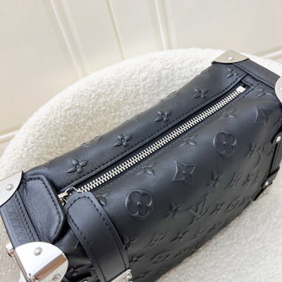 LV Side Trunk MM in Black Monogram Debossed Calfskin in SHW (Model: M21709)