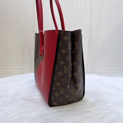 Louis Vuitton LV Kimono Tote Bag in Monogram Canvas, Red Leather and GHW