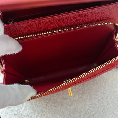 Chanel Medium Business Affinity Flap in Red Caviar and GHW