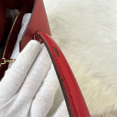 Louis Vuitton LV Kimono Tote Bag in Monogram Canvas, Red Leather and GHW