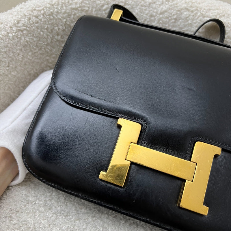 Hermes Vintage Constance 23 in Black Box Leather and GHW