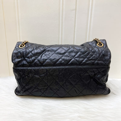 Chanel Shiva Flap Bag in Black Crumpled Caviar and AGHW (Model: A67148)