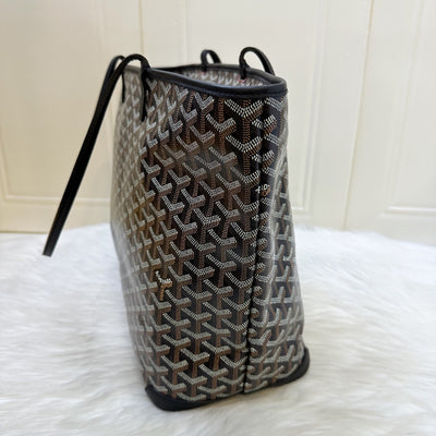 Goyard Artois MM Tote in Black Signature Goyardine Canvas