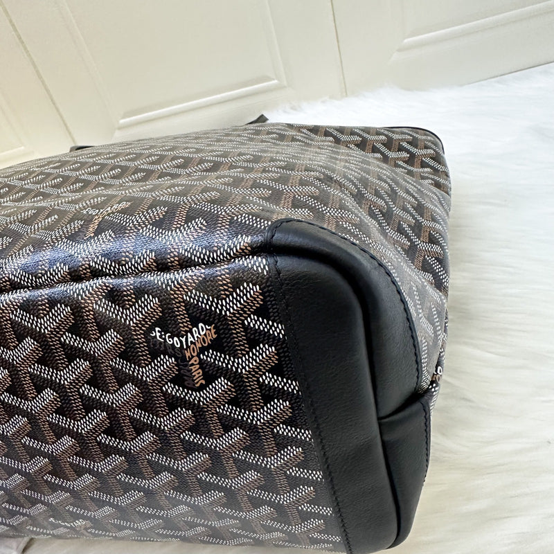 Goyard Artois MM Tote in Black Signature Goyardine Canvas