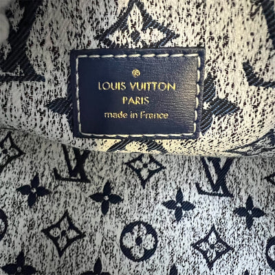 LV Onthego MM in Ombre Blue Denim and GHW