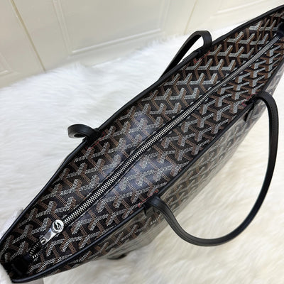 Goyard Artois MM Tote in Black Signature Goyardine Canvas