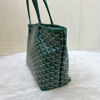 Goyard Artois PM in Green Signature Goyardine Canvas and Leather Trim