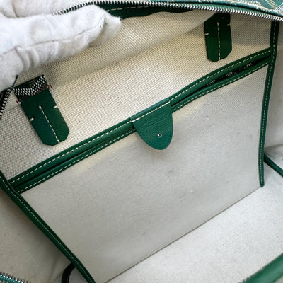 Goyard Artois PM in Green Signature Goyardine Canvas and Leather Trim