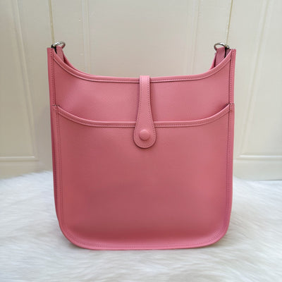 Hermes Evelyne 29 PM in Rose Confetti Epsom Leather and PHW