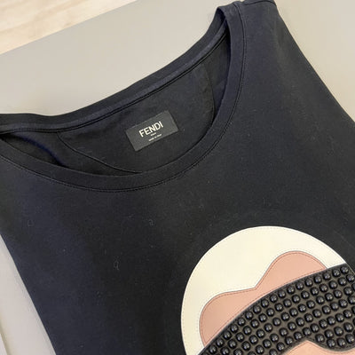 Fendi T-shirt in Black Cotton