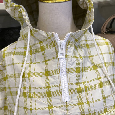 Dior Hooded Anorak Jacket in Yellow Polyester Sz XS