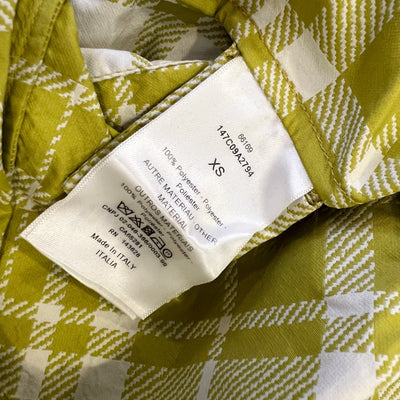 Dior Hooded Anorak Jacket in Yellow Polyester Sz XS