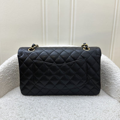 Chanel Medium Classic Flap CF in Black Caviar and GHW