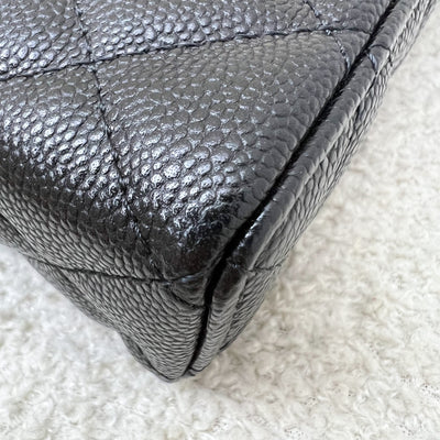 [Brand New - Local Full Set] Chanel 25P Vanity / Clutch with Chain (LP Style Bag) in Black Caviar and LGHW (Model: AP4385)