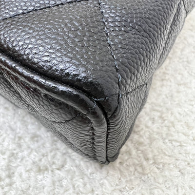 [Brand New - Local Full Set] Chanel 25P Vanity / Clutch with Chain (LP Style Bag) in Black Caviar and LGHW (Model: AP4385)