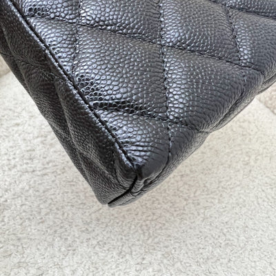 [Brand New - Local Full Set] Chanel 25P Vanity / Clutch with Chain (LP Style Bag) in Black Caviar and LGHW (Model: AP4385)