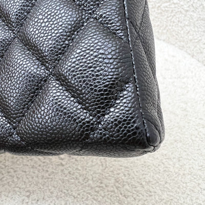 [Brand New - Local Full Set] Chanel 25P Vanity / Clutch with Chain (LP Style Bag) in Black Caviar and LGHW (Model: AP4385)