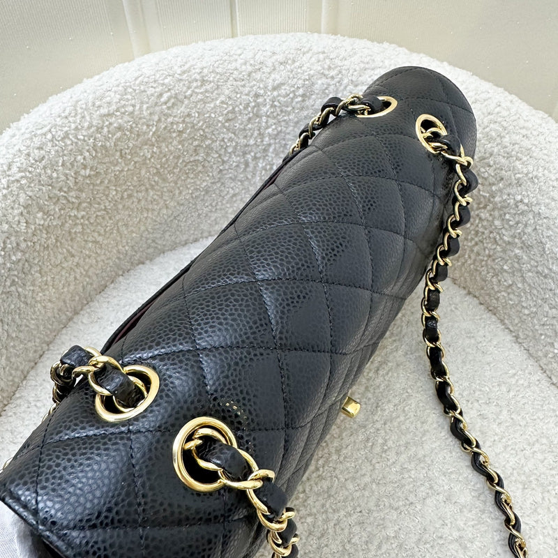 Chanel Medium Classic Flap CF in Black Caviar and GHW