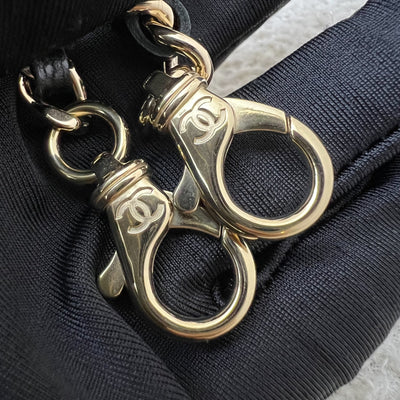 [Brand New - Local Full Set] Chanel 25P Vanity / Clutch with Chain (LP Style Bag) in Black Caviar and LGHW (Model: AP4385)