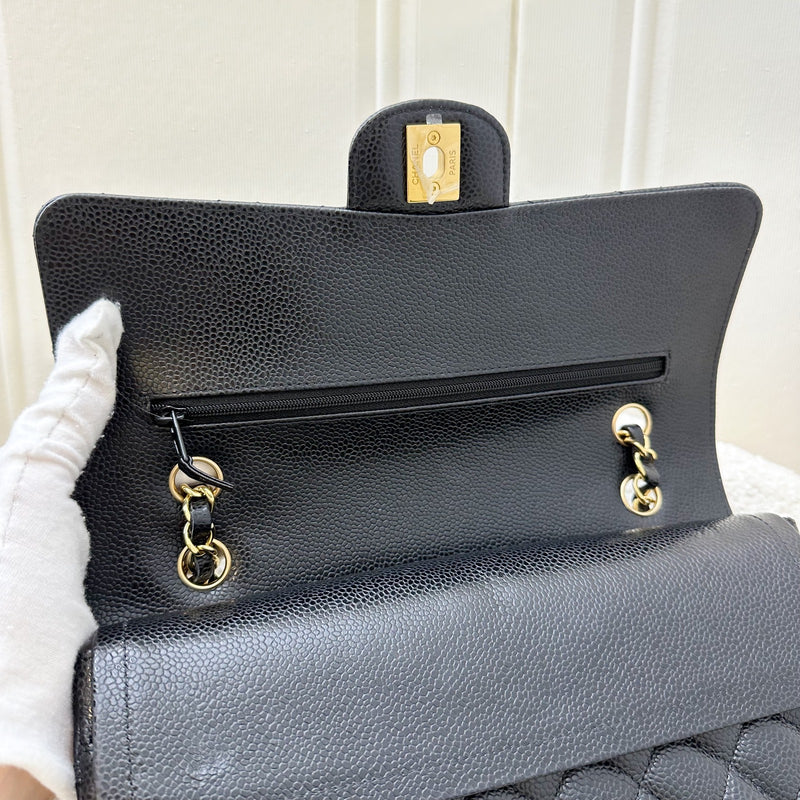 Chanel Medium Classic Flap CF in Black Caviar and GHW