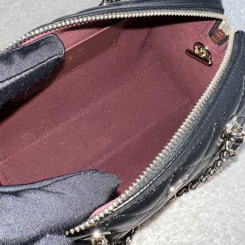 [Brand New - Local Set - 2025] Chanel 25P Bowling Bag in Black Caviar and LGHW (Model: AP4474)