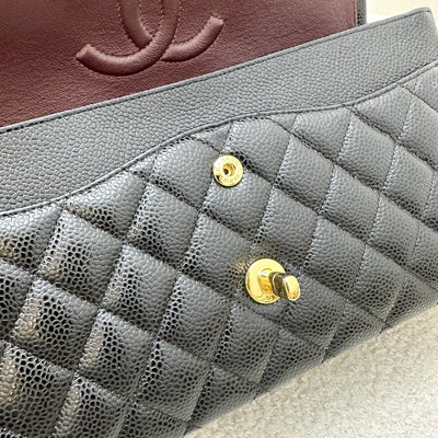 Chanel Medium Classic Flap CF in Black Caviar and GHW