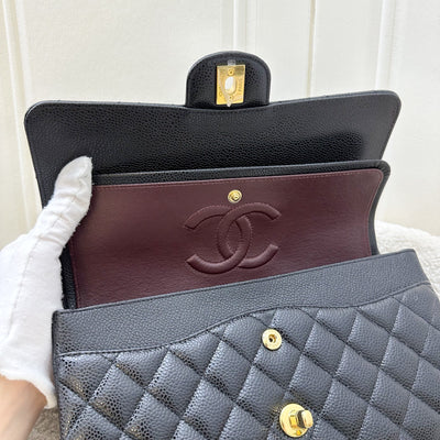 Chanel Medium Classic Flap CF in Black Caviar and GHW