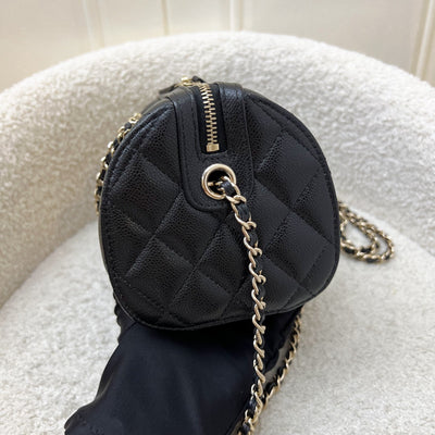 [Brand New - Local Set - 2025] Chanel 25P Bowling Bag in Black Caviar and LGHW (Model: AP4474)