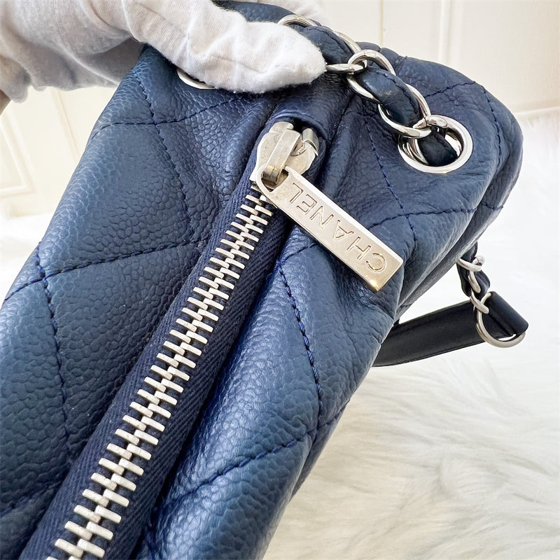 Chanel Seasonal Tote Bag in Blue Caviar SHW