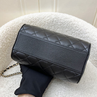 [Brand New - Local Set - 2025] Chanel 25P Bowling Bag in Black Caviar and LGHW (Model: AP4474)
