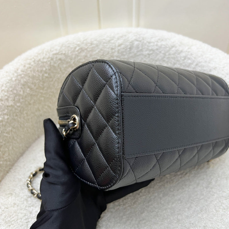 [Brand New - Local Set - 2025] Chanel 25P Bowling Bag in Black Caviar and LGHW (Model: AP4474)