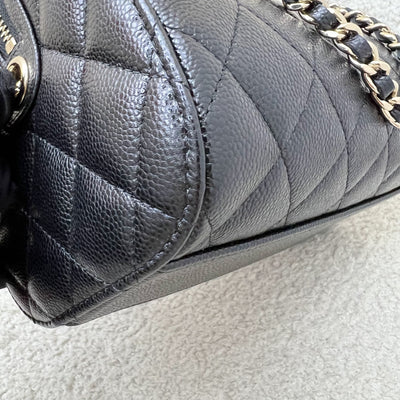 [Brand New - Local Set - 2025] Chanel 25P Bowling Bag in Black Caviar and LGHW (Model: AP4474)