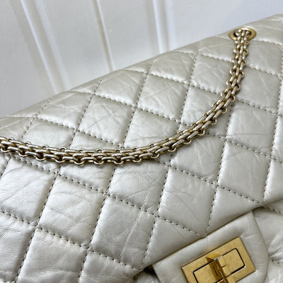 Chanel 2.55 Reissue 227 Flap in Champagne Gold Distressed Calfskin GHW