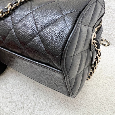 [Brand New - Local Set - 2025] Chanel 25P Bowling Bag in Black Caviar and LGHW (Model: AP4474)