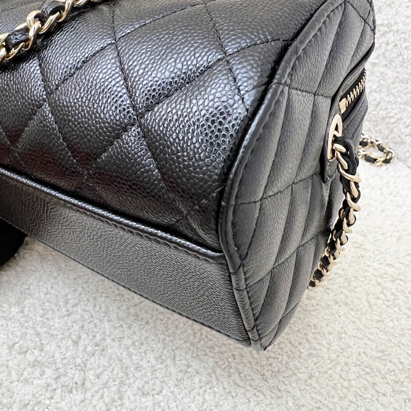 [Brand New - Local Set - 2025] Chanel 25P Bowling Bag in Black Caviar and LGHW (Model: AP4474)