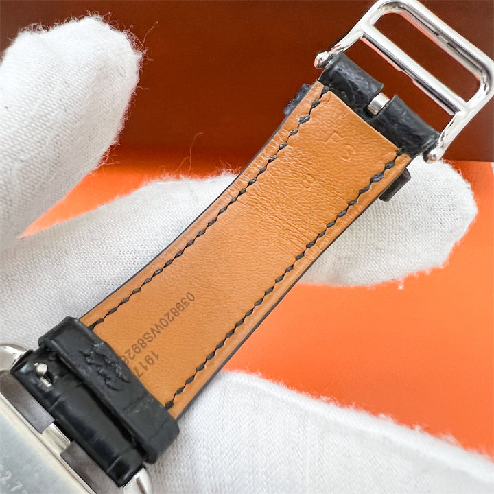 Hermes Cape Cod PM 37mm Quartz Watch with Diamonds and Rose Pale