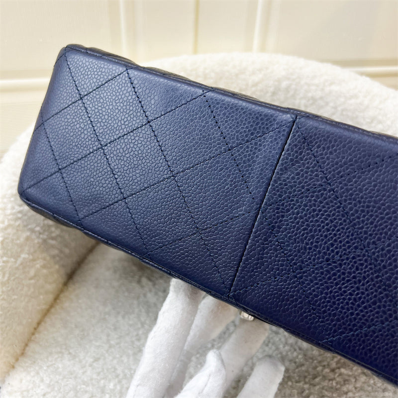 Chanel Jumbo Classic Flap DF in Navy Caviar and SHW
