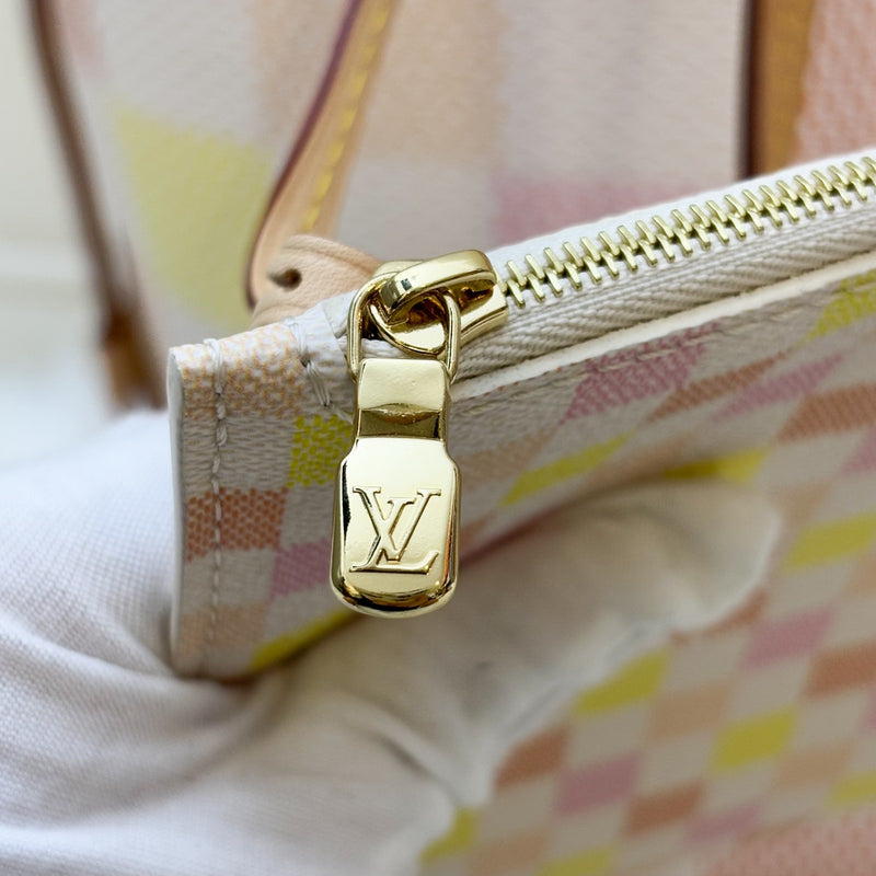 LV Neverfull MM in Damierlicious Peach Damier Giant Canvas and GHW (Model: N40668)