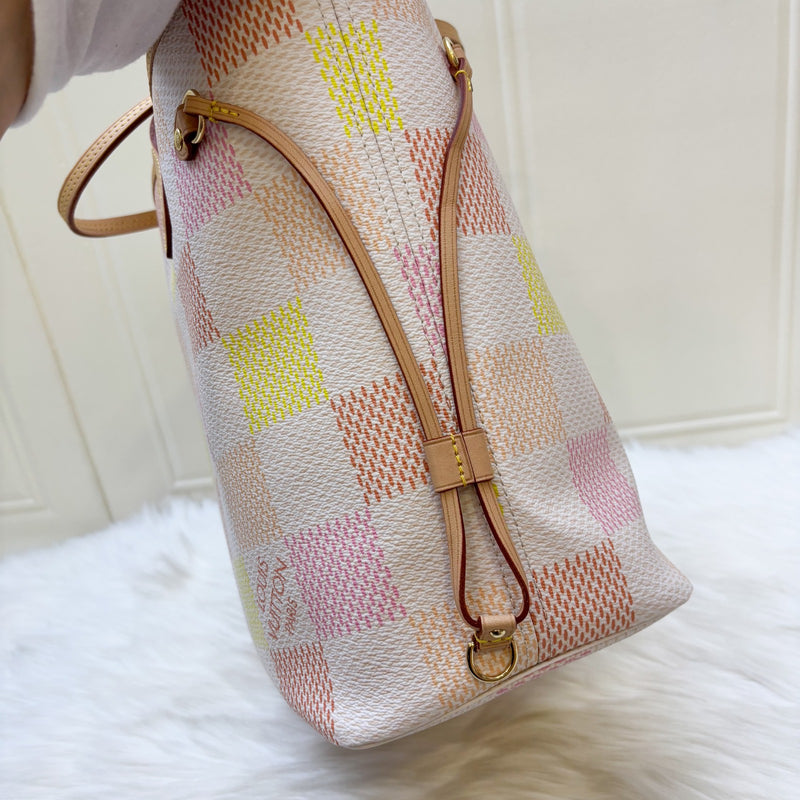 LV Neverfull MM in Damierlicious Peach Damier Giant Canvas and GHW (Model: N40668)