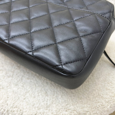 Chanel 22C Seasonal Camera Bag in Black Calfskin and AGHW (Model: AS2923)