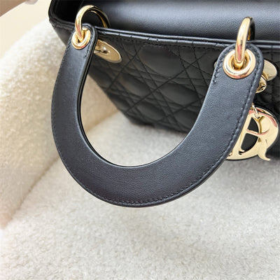 Dior Small Lady Dior ABCDior in Black Lambskin and LGHW