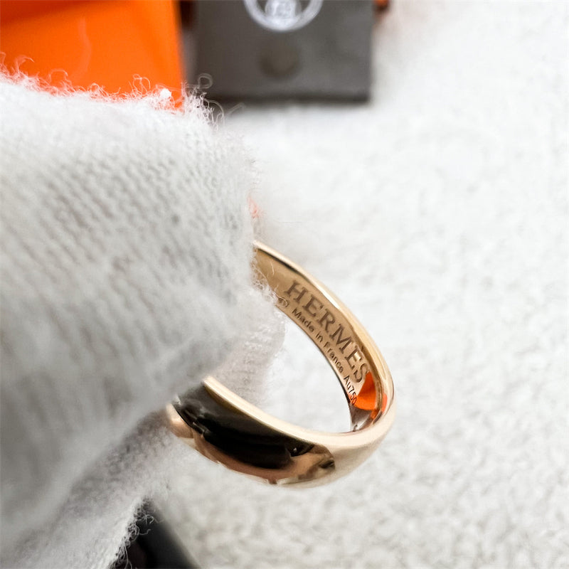 Hermes Alliance Ring in 18K Rose Gold Sz 49