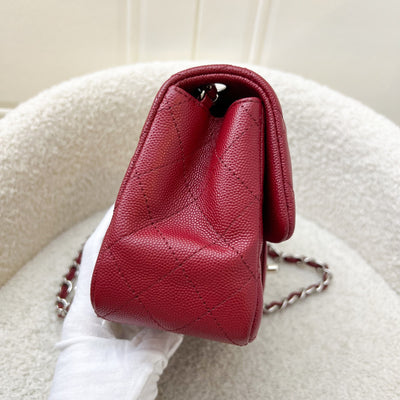 Chanel Classic Square Mini Flap in Red Caviar and SHW