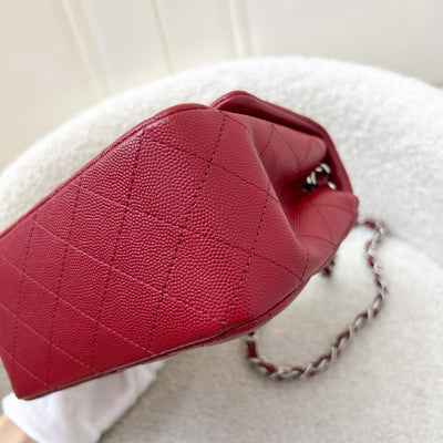 Chanel Classic Square Mini Flap in Red Caviar and SHW