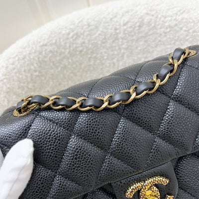 Chanel 24B Mini Flap Bag in Black Caviar and AGHW